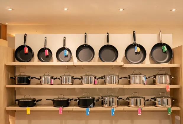 Retail cookware display planning