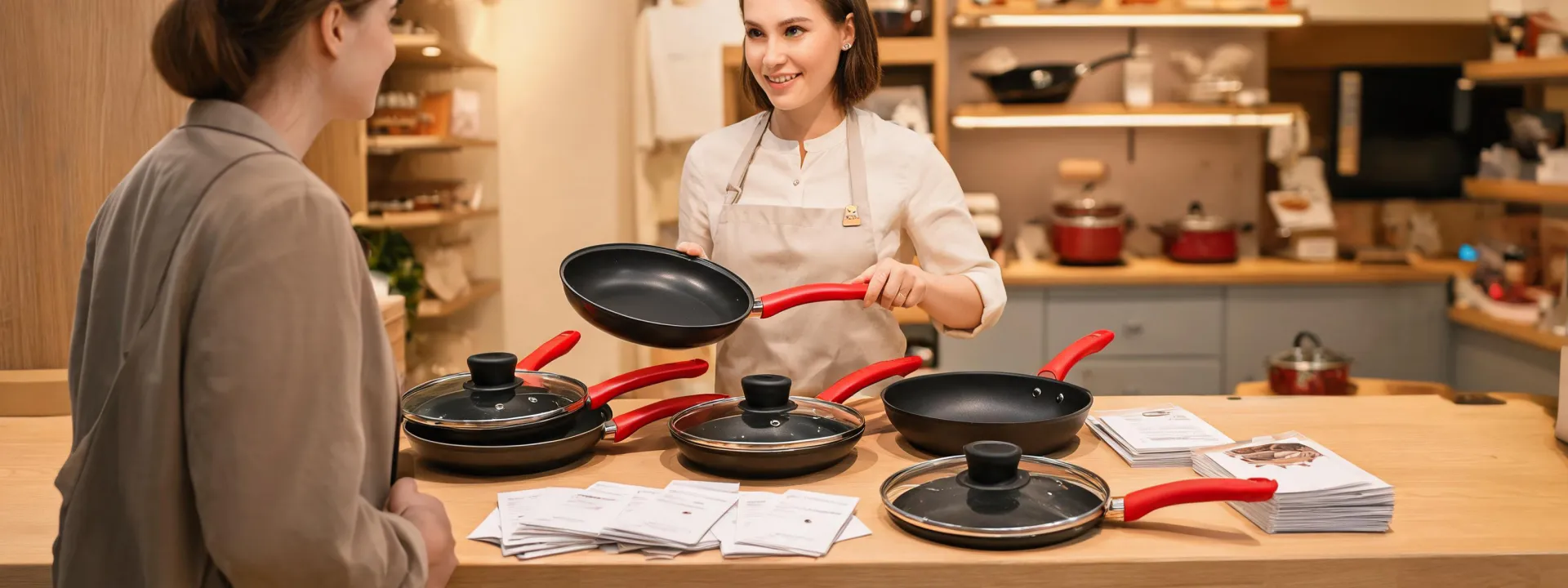 T-fal cookware support counter